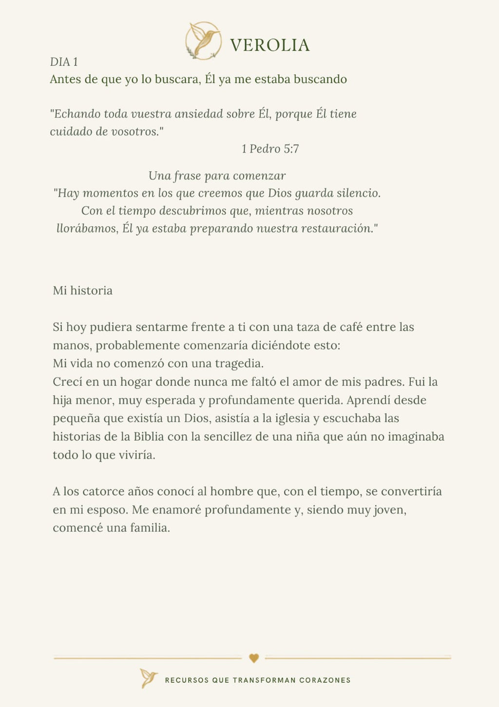 Cuando Dios sanó mi corazón | Devocional de 7 días