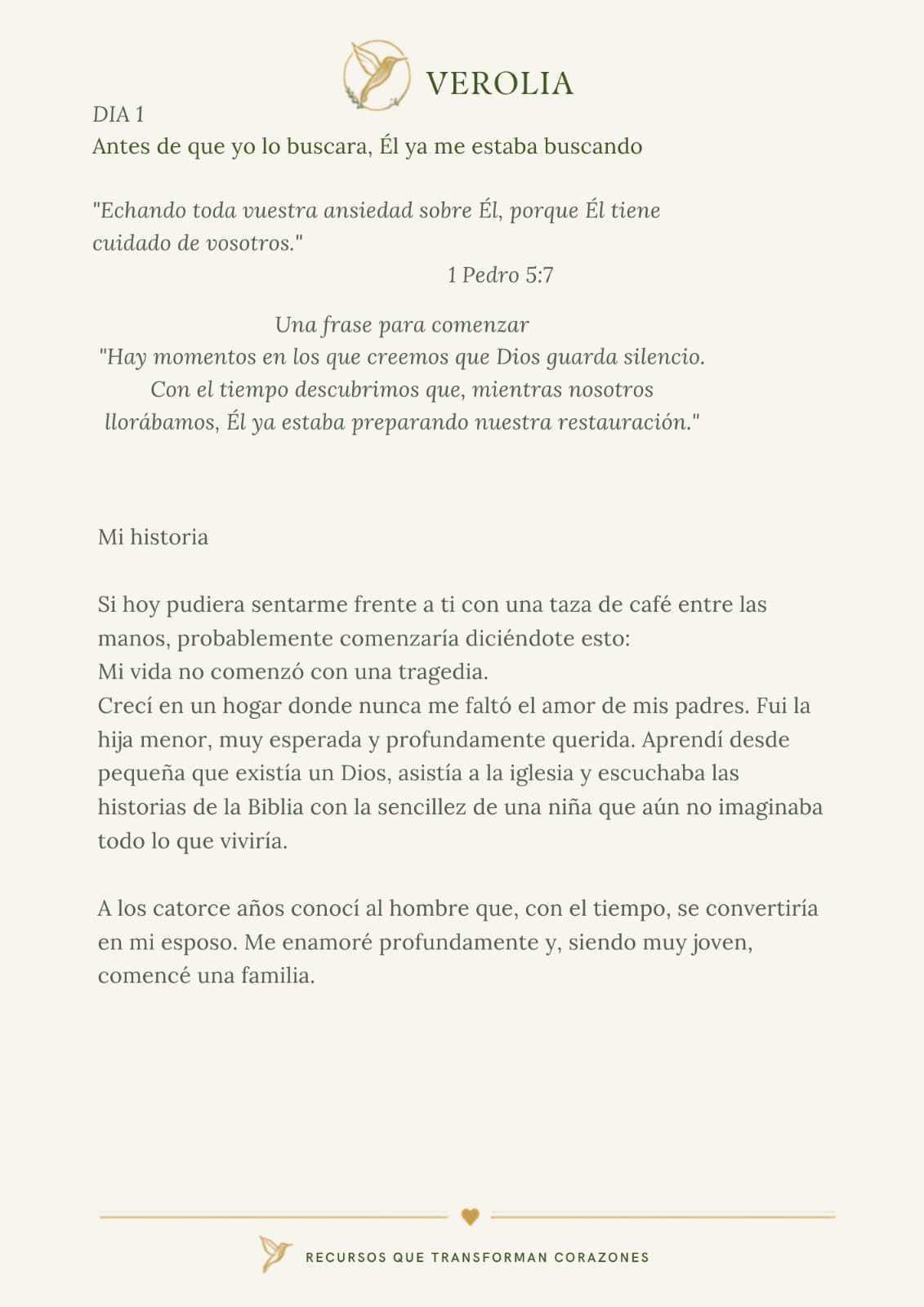 Cuando Dios sanó mi corazón | Devocional de 7 días