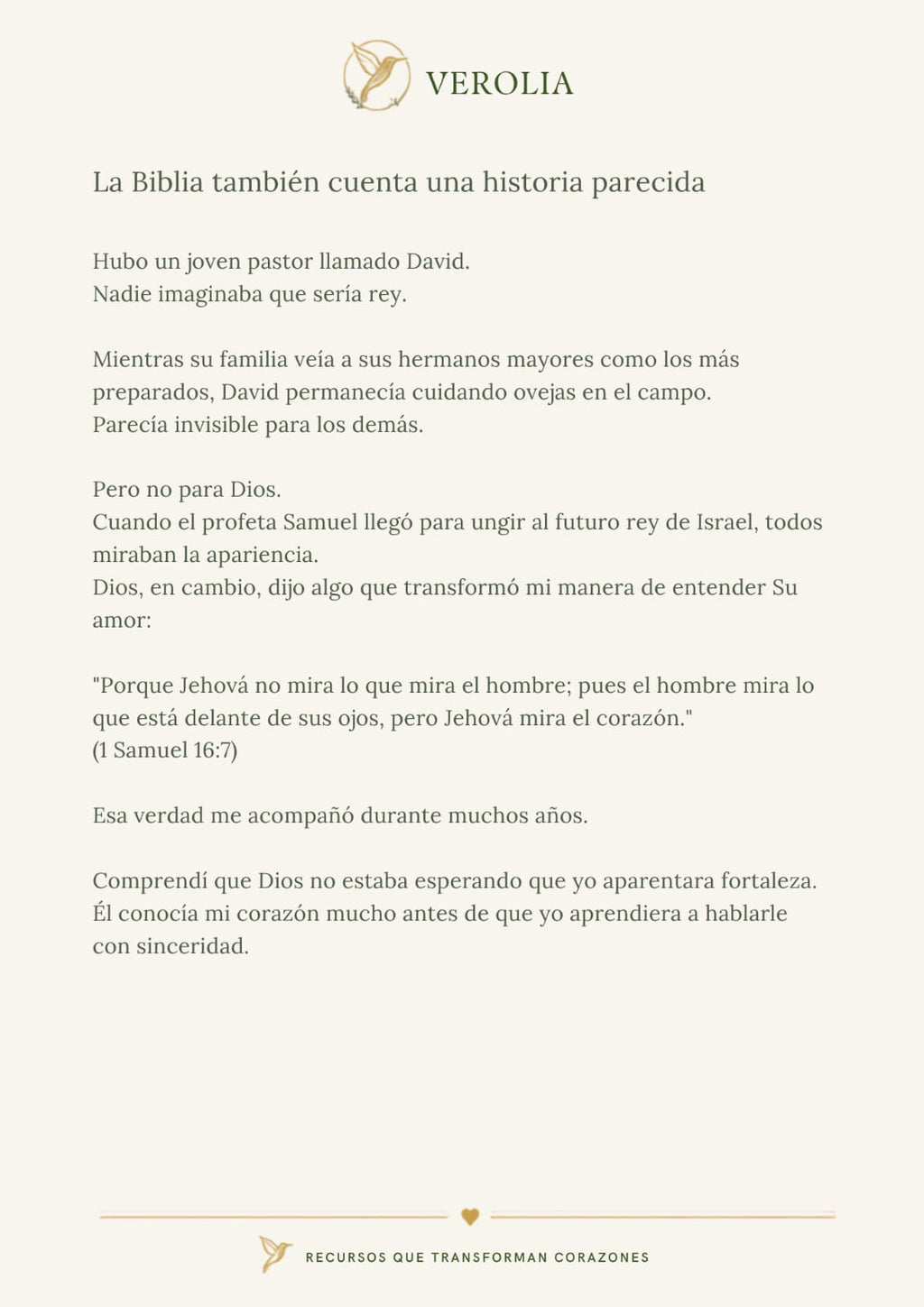 Cuando Dios sanó mi corazón | Devocional de 7 días