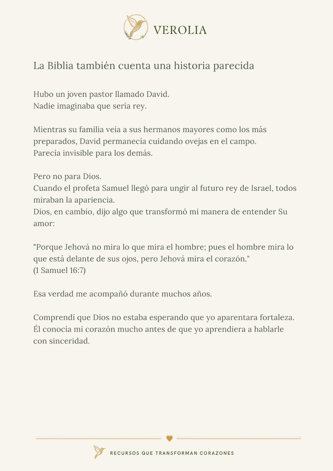 Cuando Dios sanó mi corazón | Devocional de 7 días